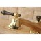 Kingston Brass NS4466AL 8" Widespread Bathroom Faucet, Brass/Black Stainless Steel NS4466AL - alternate 5